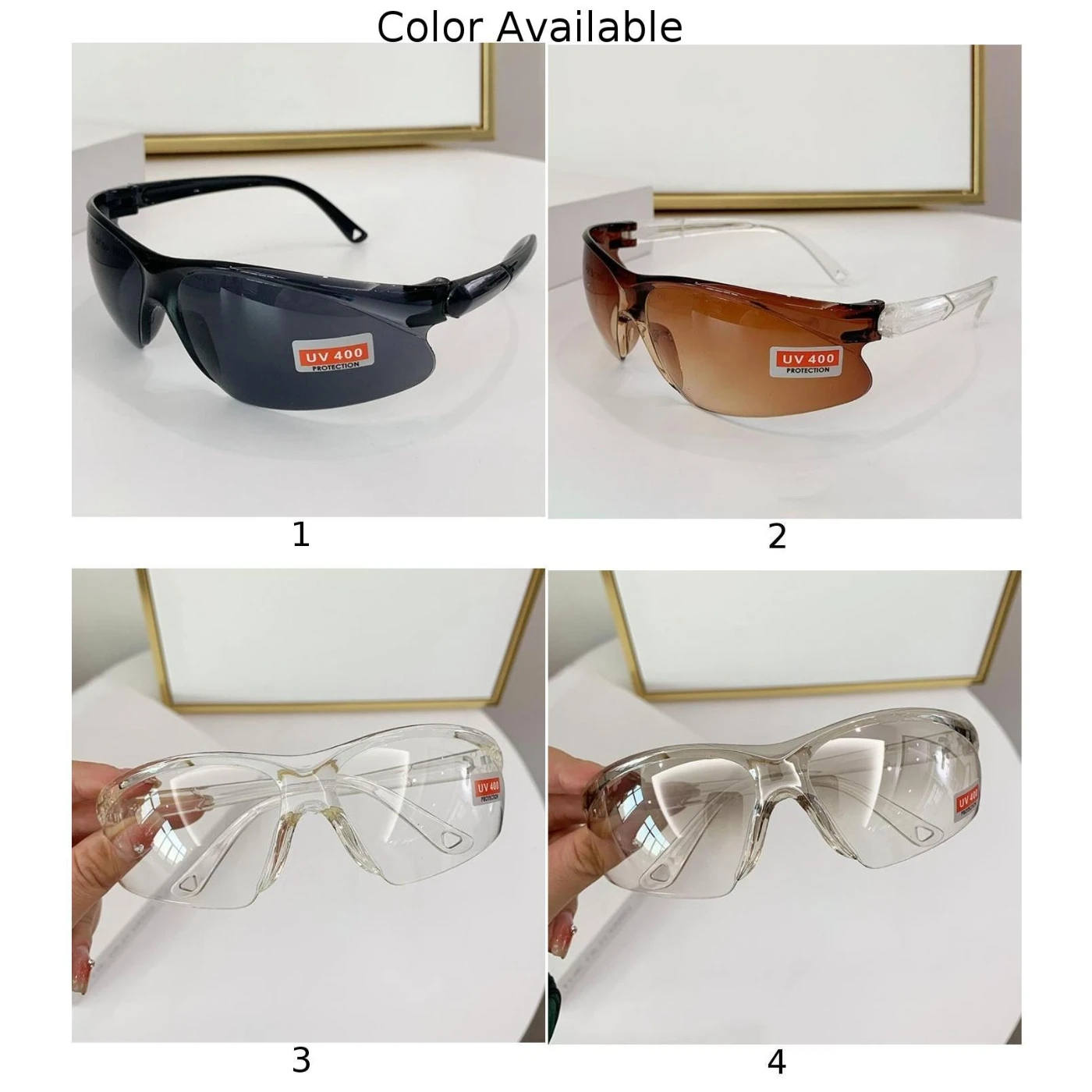 

Safety Eye Protection Glasses - 501 Windproof -Goggles For Dust Sand & Sun Perfect For Riding High Quality