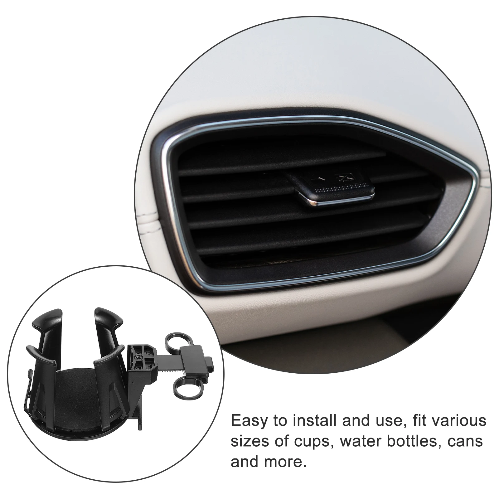 

Car Cup Air Vent Beverage Rack for Various Sizes Water Bottle Holder For Car Black Coffee Water Bottle Auto Drink Accessories