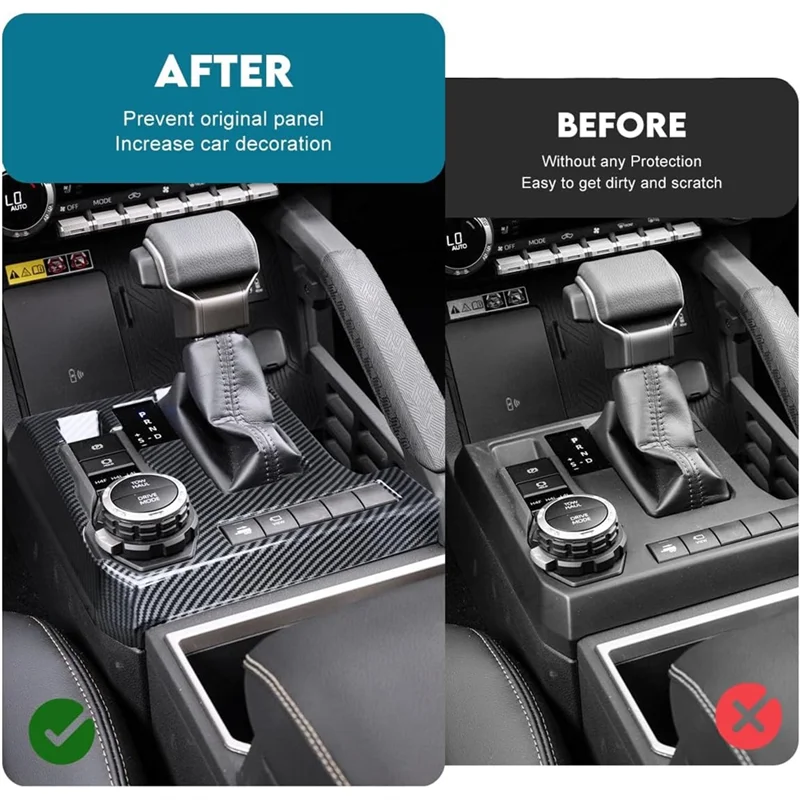 

Lasting Interior Accessories Central Control Gear Shift Panel Trim Cover For Toyota Tacoma 2024-2025 4Runner 2025