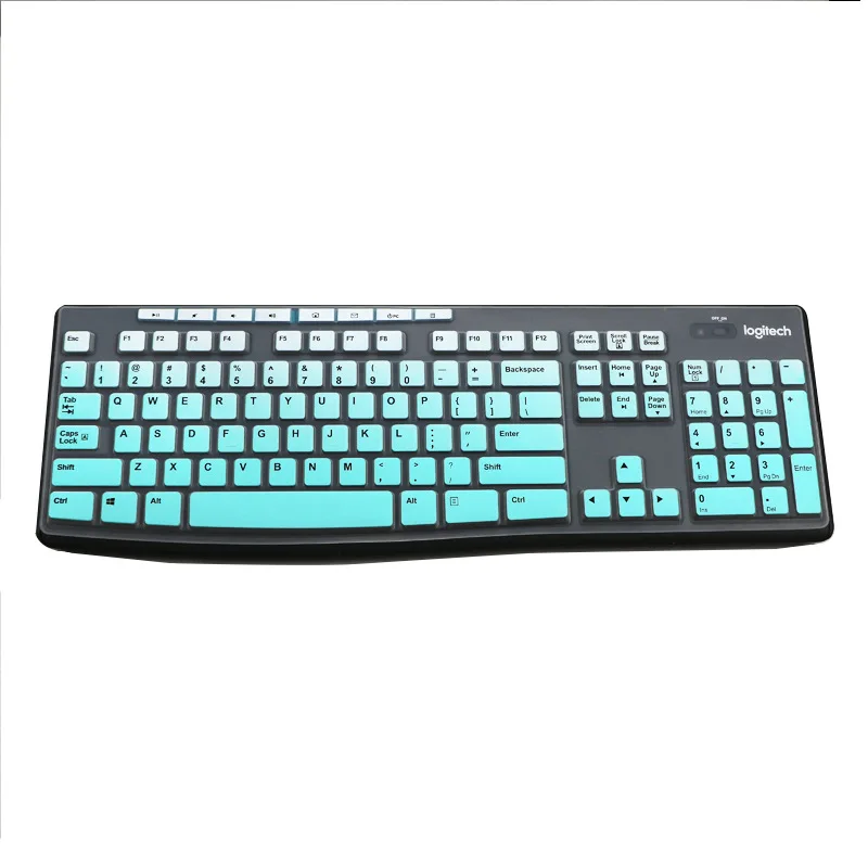 Desktop silicone laptop keyboard cover case skin for Logitech K200 k260 K270 MK200 mk260 k275 k295 mk295 mk275 MK270