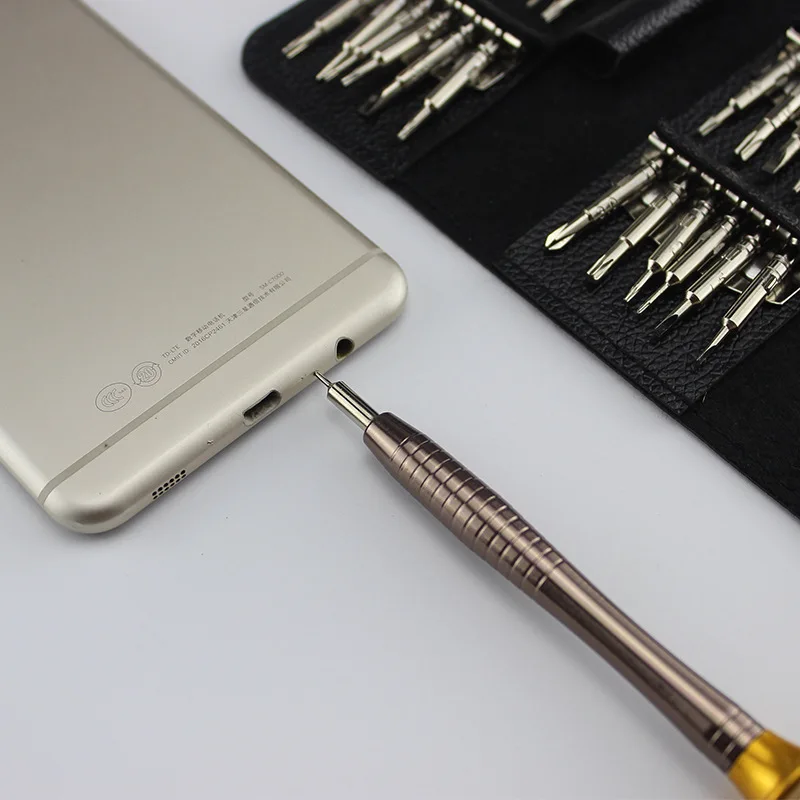 Portable 25 In 1 Mini Precision Screwdriver Set Magnetic Head Electronic Torx hand Tools Poket Kit for Phone Camera Watch Repair