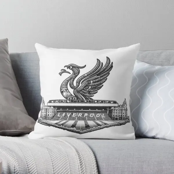 Liverbird Anfield  Printing Throw Pillow Cover Hotel Wedding Fashion Square Office Anime Soft Pillows not include One Side