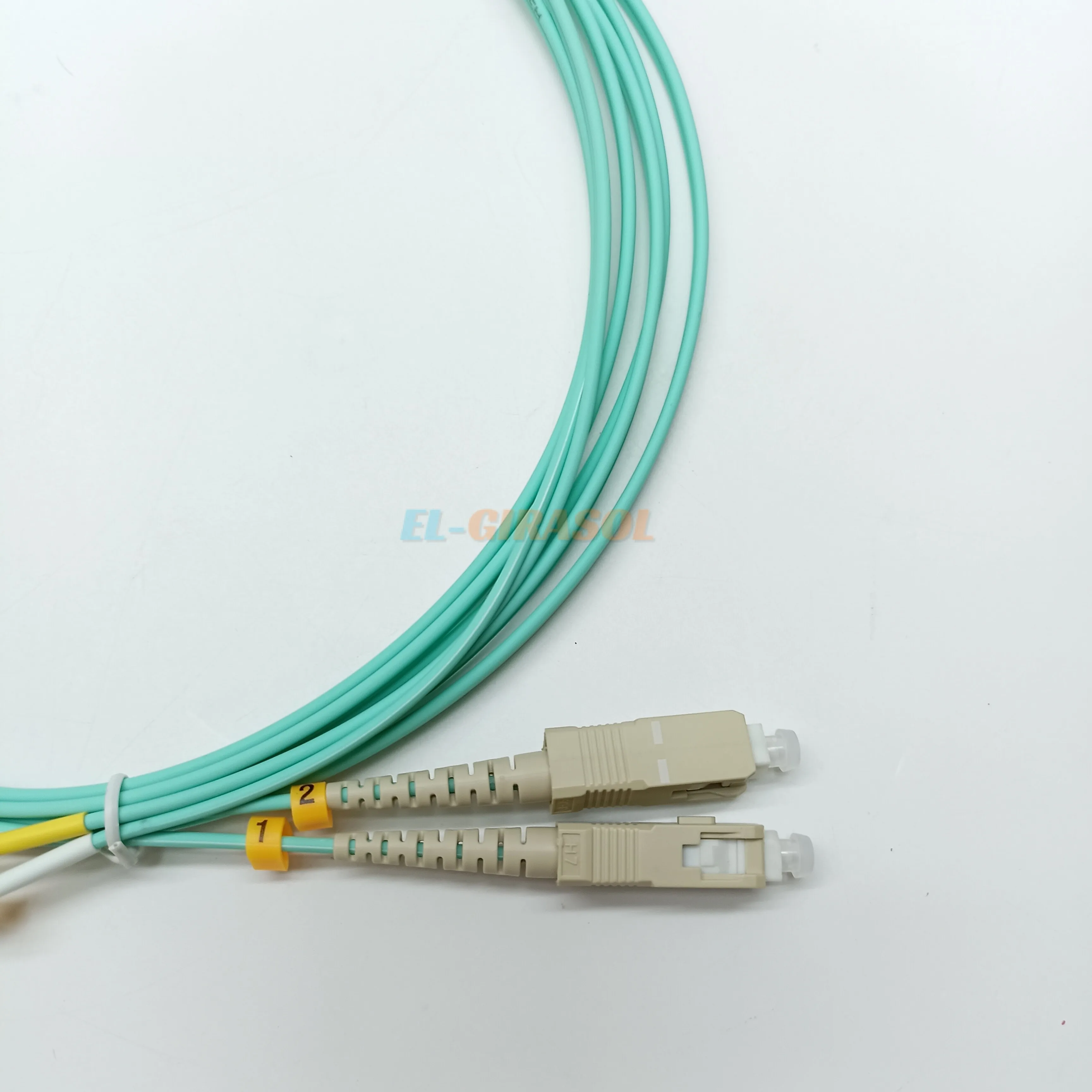 Sc upc-lc upc multi-mode om3 jumper cabo, 2.0mm, patch cord de fibra óptica, 1m/2m/3m, 10 pcs/lot