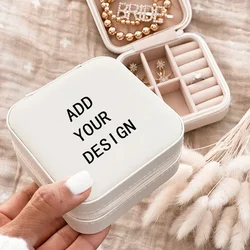 Personalized Jewelry Box Add Your Desgin Jewelry Organizer Display Travel Jewelry Case Cutom Christmas & Holiday Gift