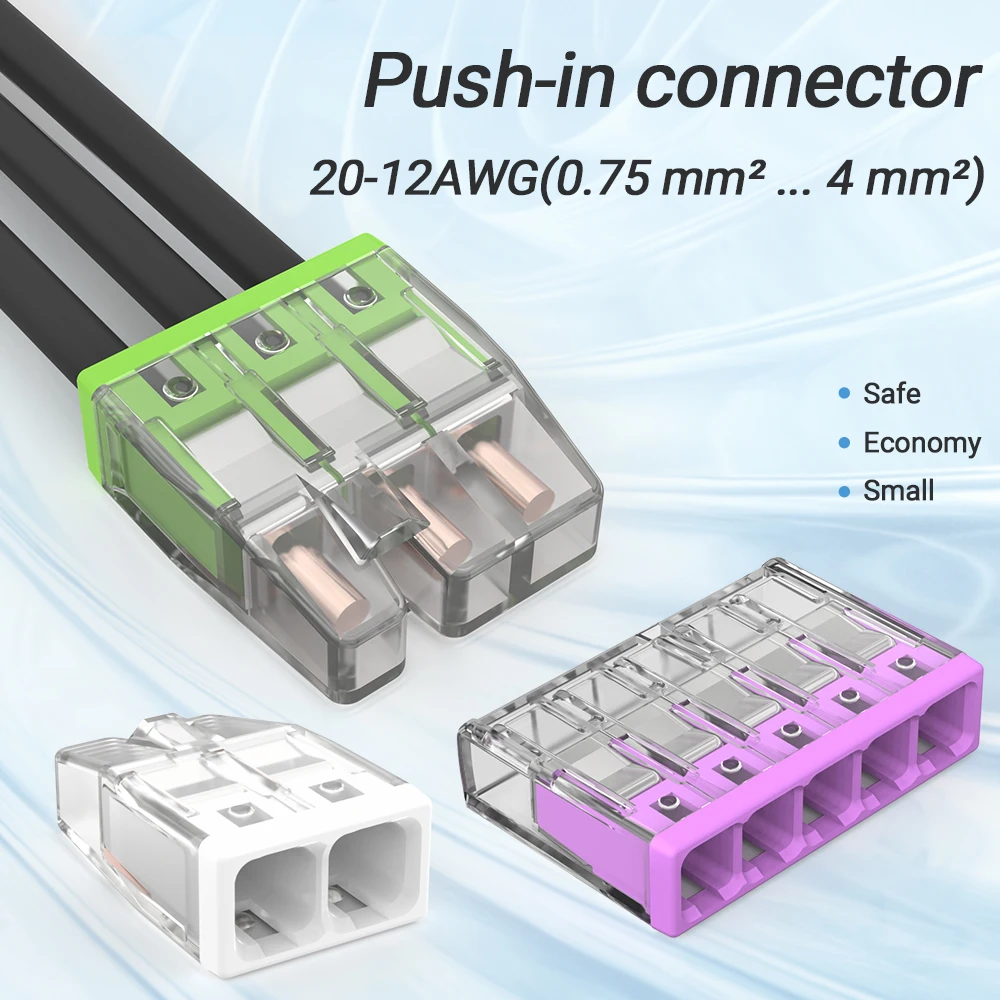 20/50pcs Quick Connectors: Safe, Convenient Wiring for 20-12AWG Electrical Wires