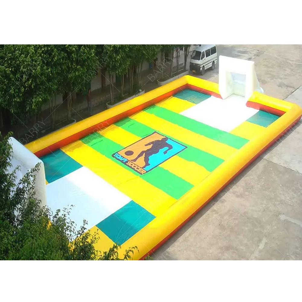 

Double Layer Bottom Inflatable Football Field Bouncy for Backyard Adults N Children Commercial Inflatable Water Soccer Field