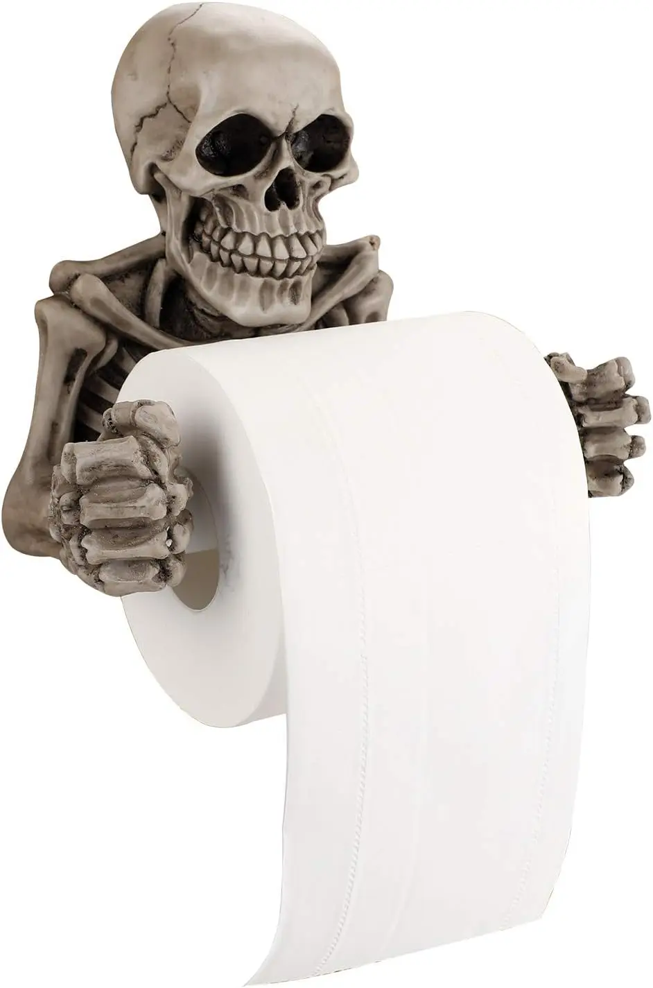 Skeleton Toilet Paper Holder Wall Mounted Toilet Paper Roll Storage Rack Skeleton Paper Towel Holder Rack - Bathroom Resin Paper