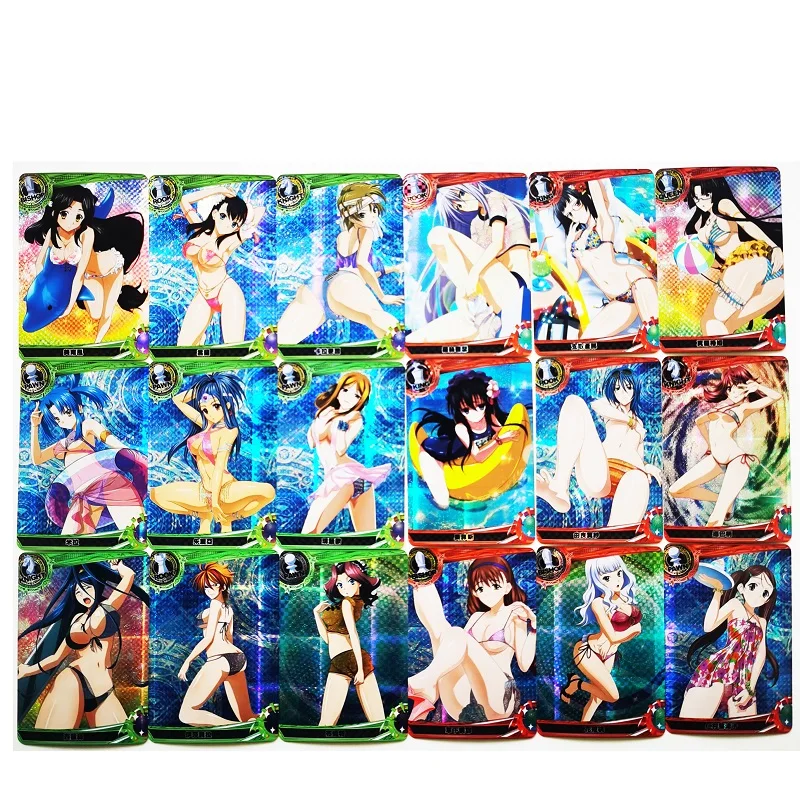 

18pcs/set Devil High School DXD ACG Swimsuit Bikini Sexy Girls Toys Hobbies Hobby Collectibles Game Anime Collection Cards