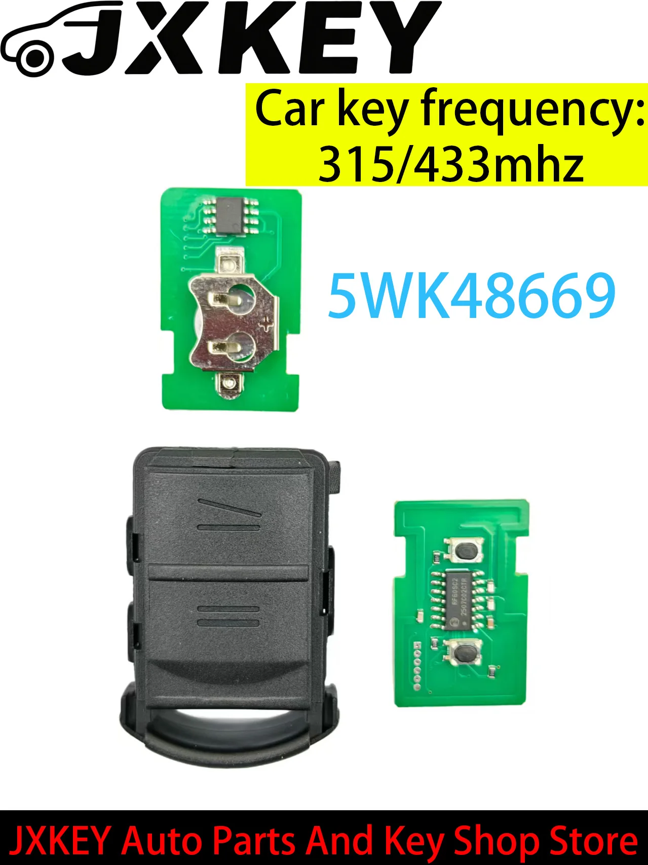 

3PCS JXKEY Car Remote Key NO Chip For Vauxhall For Opel Corsa C Meriva Tigra Combo Van ASK 315/433MHZ without Blade 5WK48668