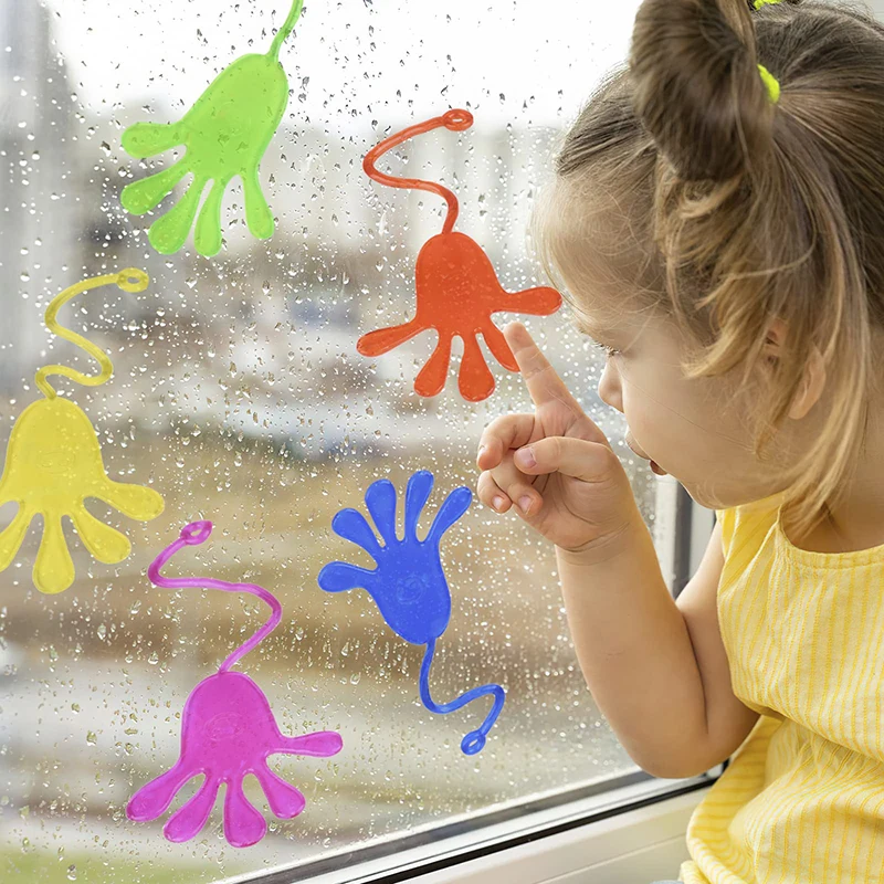 10-30 pçs diversão pegajosa mãos brinquedos sensoriais para crianças festa de aniversário favores prêmios de sala de aula presentes dos convidados goodie saco enchimento crianças presente
