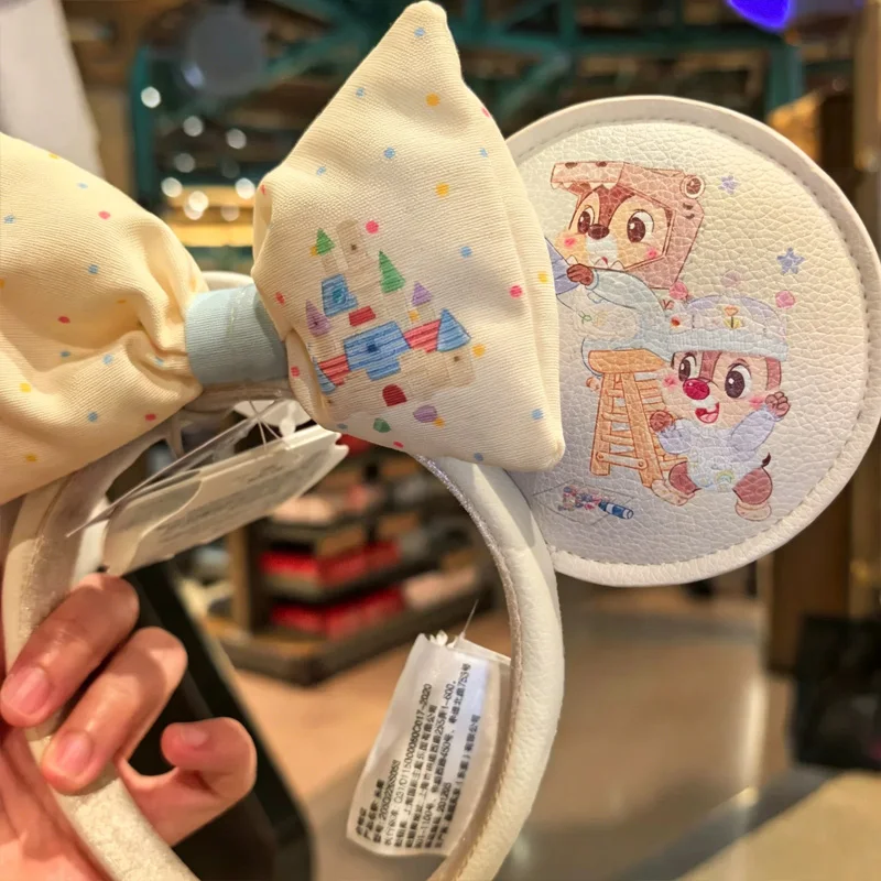 Disney Chip 'n' Dale Storybook Kingdom Ear Headband - Cute Cartoon Print Faux Leather Hairband For Adults & Teens view 3