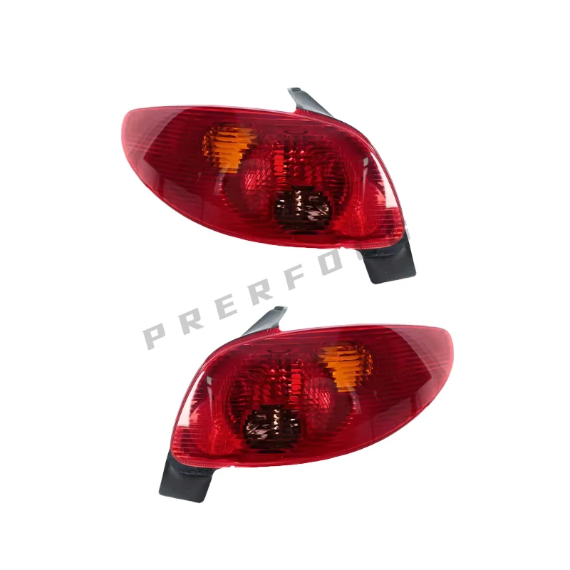 Rear Bumper Tail Light For Peugeot 206 2002 2003 2004 2005 2006 5 Door Hatchback Turn Lights Brake Lights Reverse Lights No Bulb