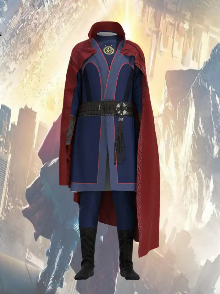 زي تنكري جديد لفيلم مارفل دكتور سترينج للهالوين، ملابس تقليدية نسائية للعروض المسرحية، مصنوعة من البوليستر، ربيع #1