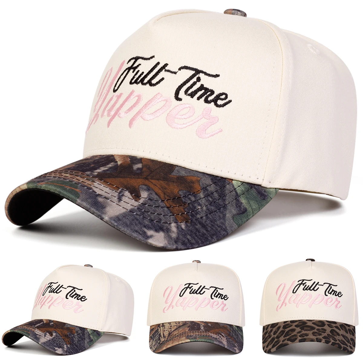 Unisex FULL TIME YAPPER Embroidery Baseball Caps Spring Autu