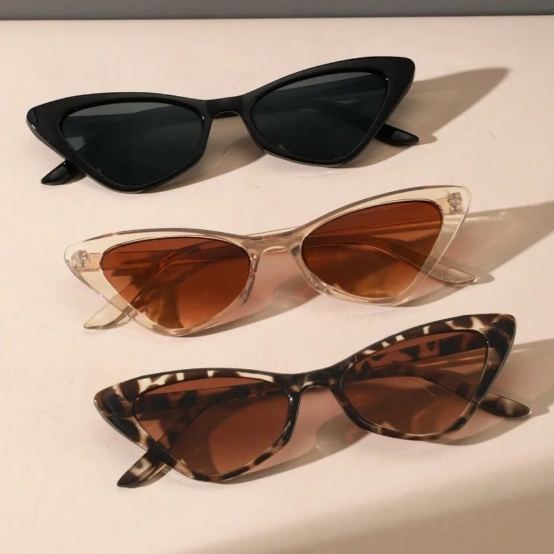 Lunettes de soleil œil de chat personnalisées pour femmes, verres teints Y2K, lunettes de soleil de Style bohème pour voyage d'été