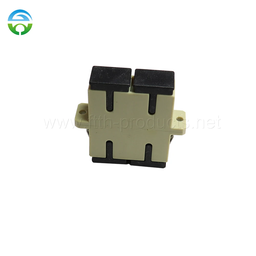 SC/PC MM Duplex Adapter with Flange, Fiber Optical, 200PCs