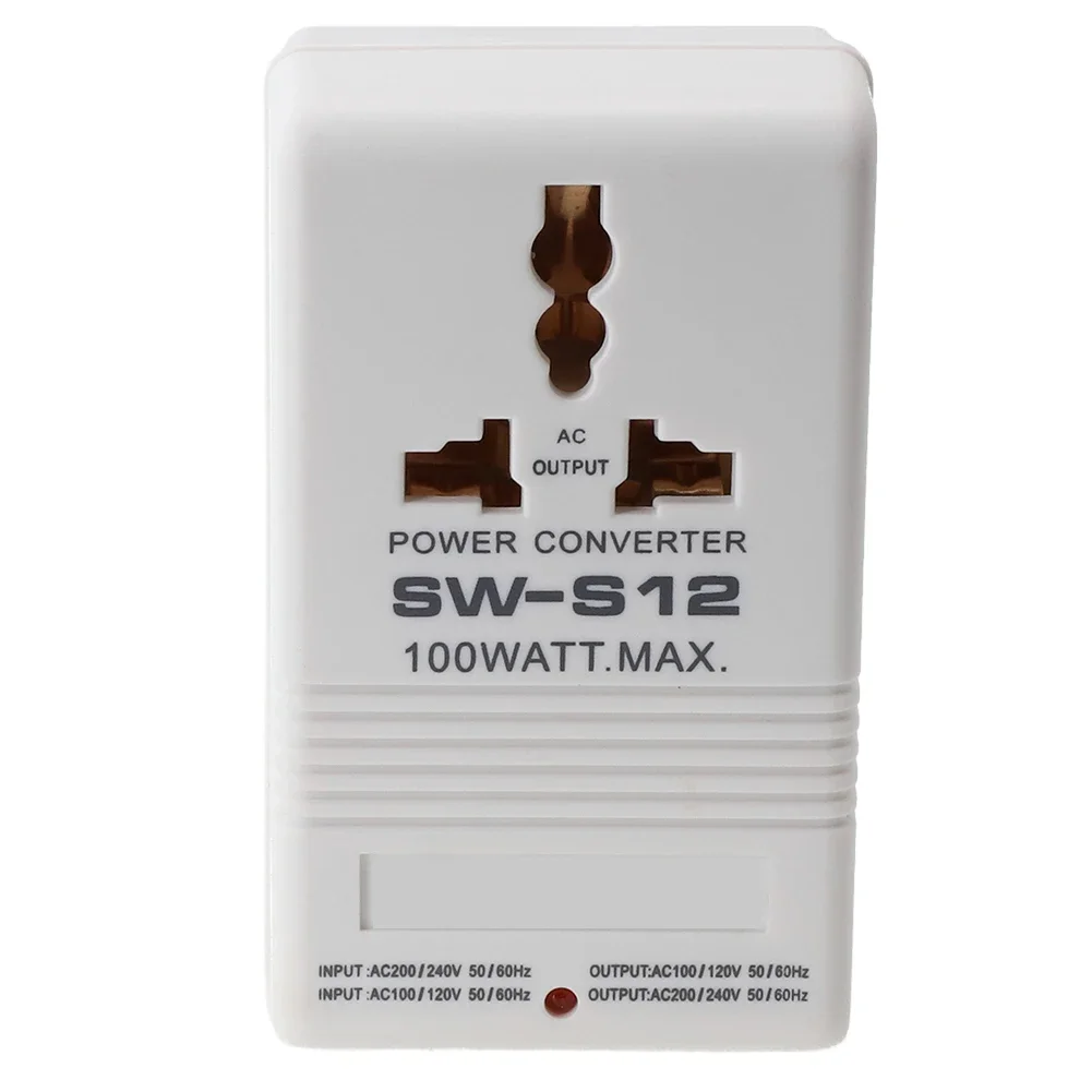 Step UP or Down Voltage Converter Transformer 100W, Convert 110/120V to 220/240V, Wide Range of Uses, Compact and Lightweight