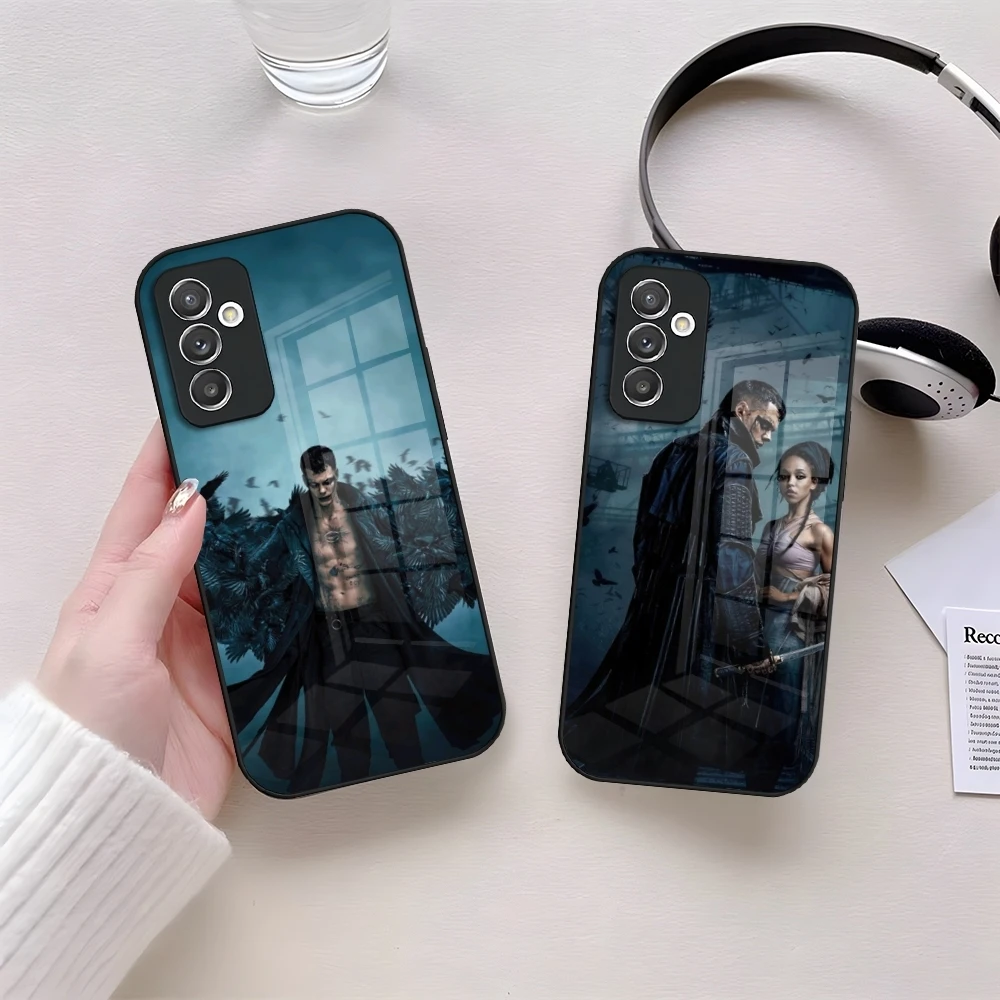 Movie T-THE C-CROWS Phone Case Glass for Samsung Galaxy S24 S22 S23 S20 S21 Ultra Fe Plus A24 A52 A34 A54 A53 M54 Coque