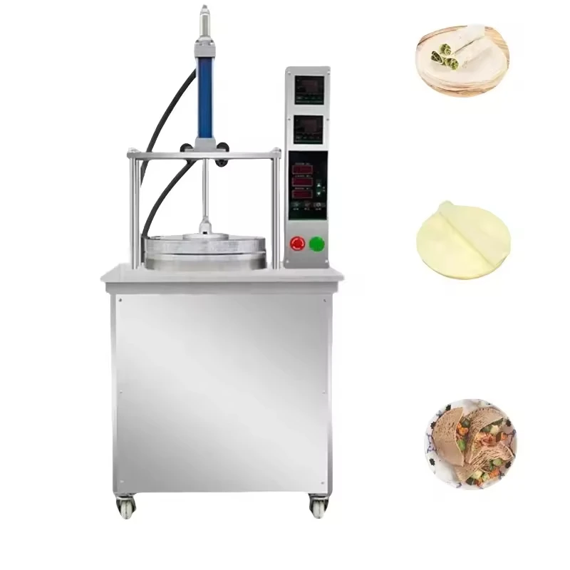 

Multi-function Vertical Hydraulic Flatbread Machine Double-layer Electric Heating Flatbread Machine Roll Pancake Machine