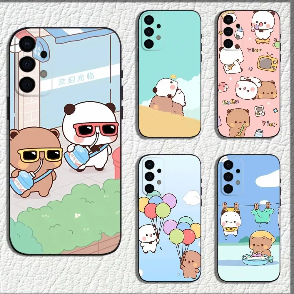 

B-Bubu Cute D-Dudu Phone Case For Samsung Galaxy A12,13,A30,31,32,20,A22,A40,41,52,A71,73,Note20 Soft Black Shell