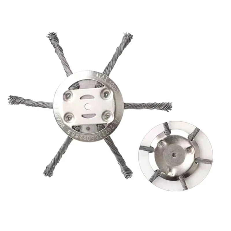 

1Set Steel Wire Grass Trimmer Head Universal Brush Cutter Steel Head For Lawn Mower Edging 6Inch Replacement Trimmer Blade