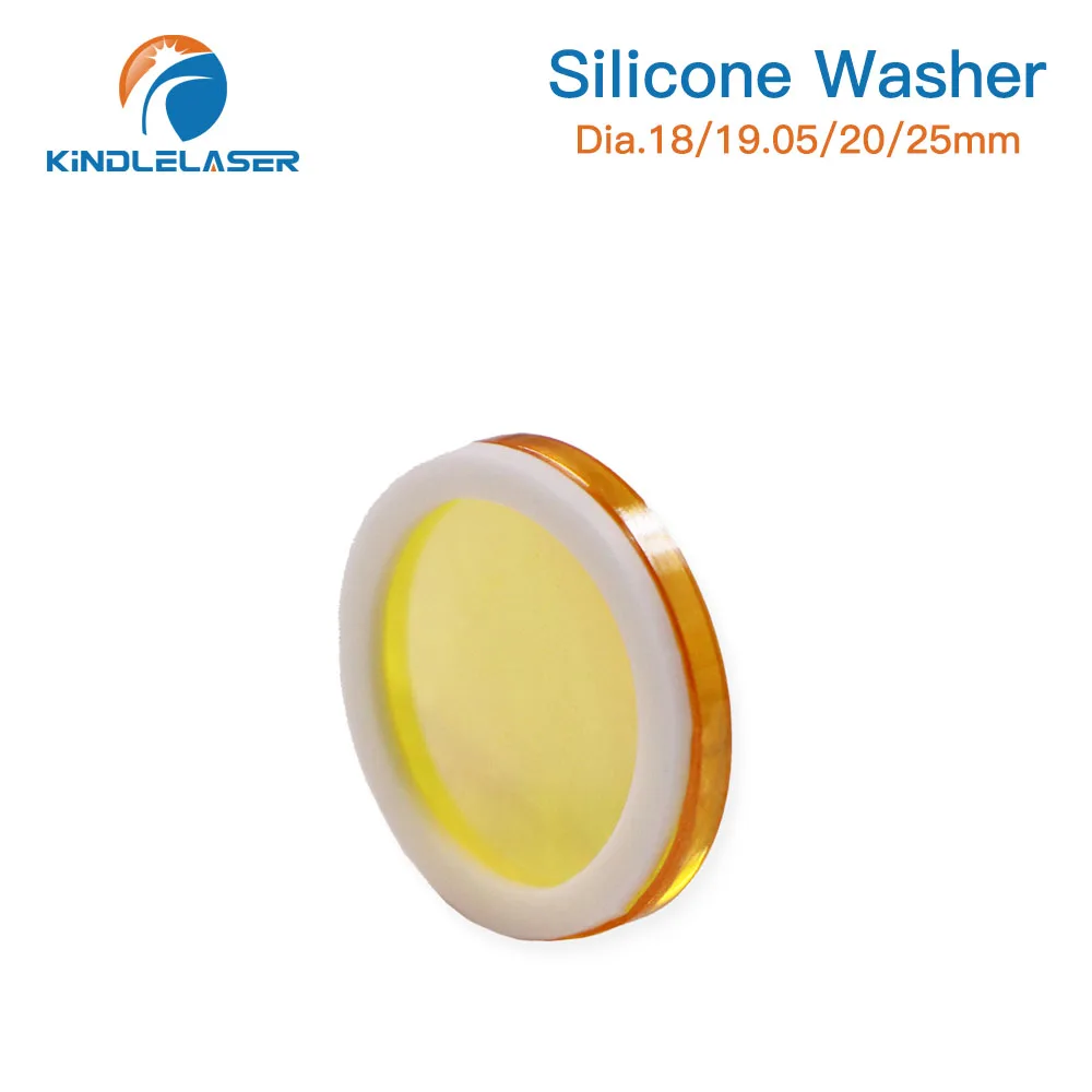 KINDLELASER Silicone Washer Dia.18 19.05 20 25mm Material fluoroplastic gaskets for CO2 Laser Focusing Lens Mirrors