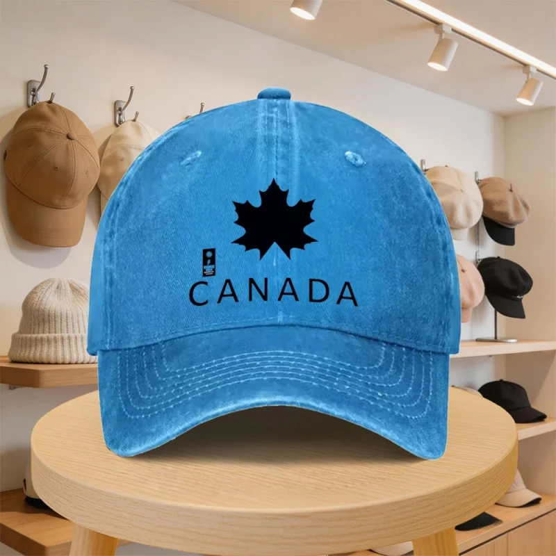 Canadian Maple Leaf Baseball Cap for Men and Women – Adjustable Casual Hat, Autumn Travel & Vacation Cap