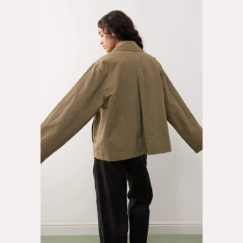 Casual Chic Bow Tie Strapped Jacket Women's Loose Lapel Long Sleeve Pockets Coats 2025 Autumn Lady Daily Street Outerwears