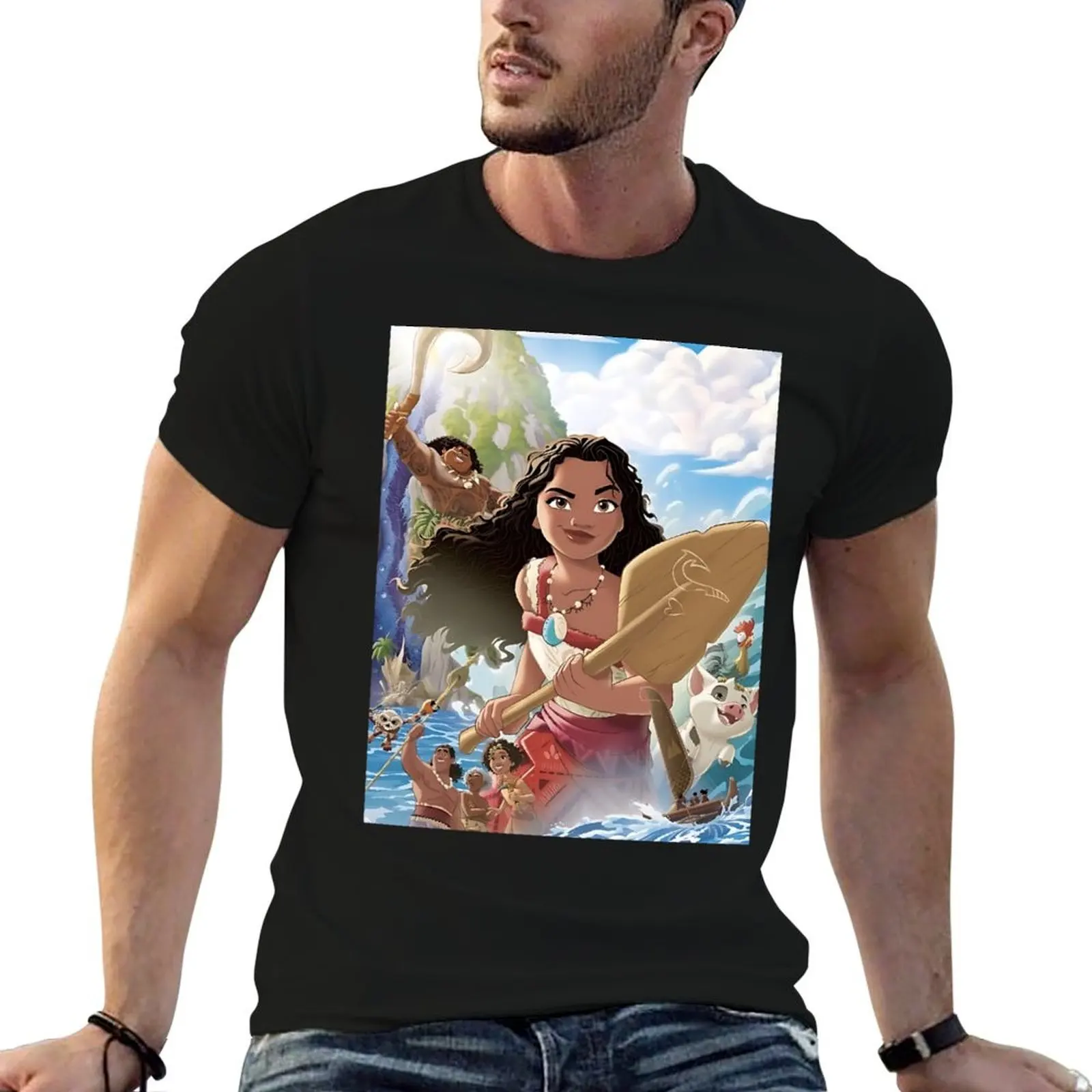 Brave MMoana T-Shirt summer top oversized graphic tee basketball graphic tees plus size tops men t shirt