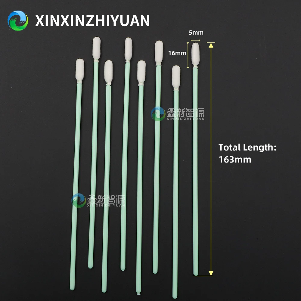 100PCs/bag 163mm Green Cleaning Tool for XP600 i3200 4720 Head Eco Solvent Ink Cleaning Brush Clean Cotton for Solvent UV Ink
