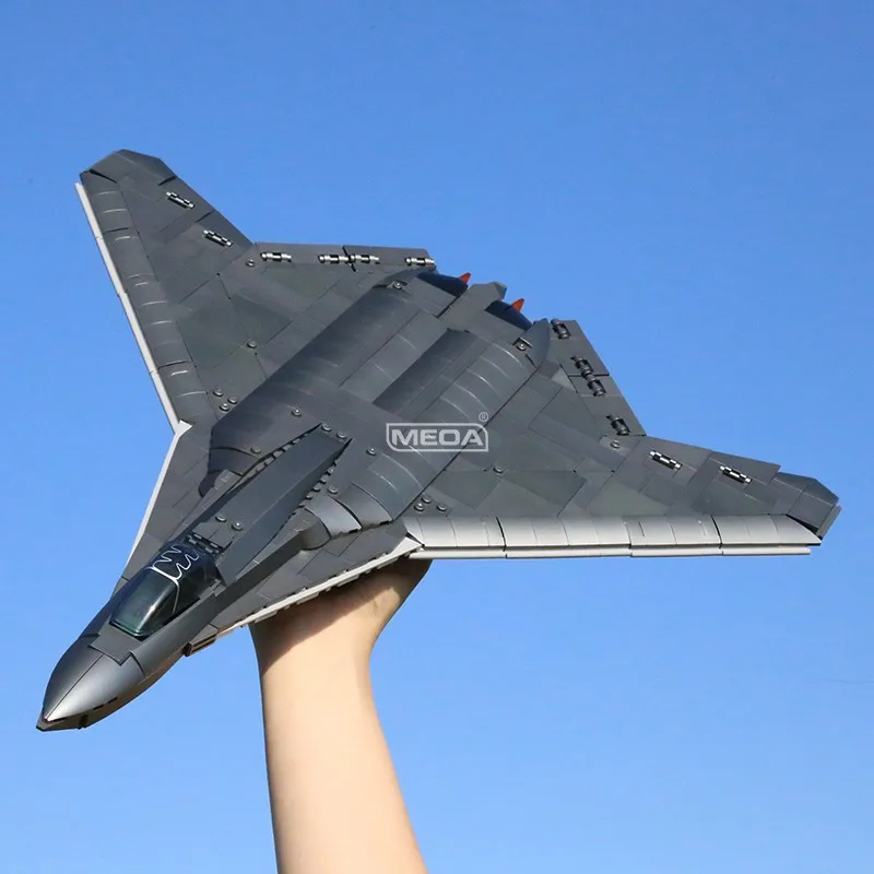 

Самолет «сделай сам», сборные строительные блоки, игрушка J-50S, истребитель, реактивные кирпичи, модель самосборного самолета с кронштейном, набор блоков, подарок для мальчиков