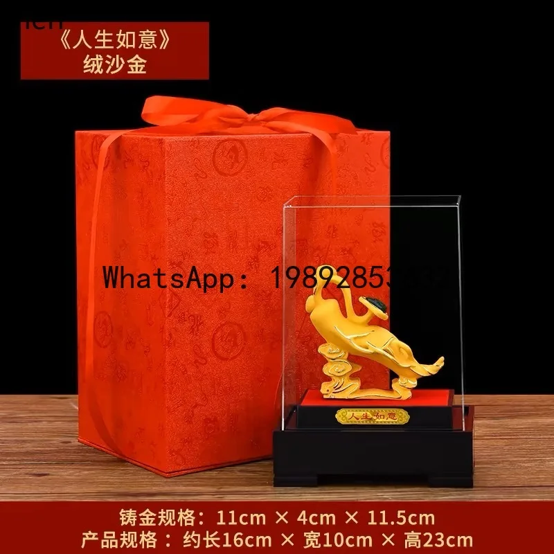 ZZ Ruyi Ornament for Home Living Room, Desktop, Wine Cabinet Decoration, Wedding, Wealth-Attracting, Opening Ceremony Gift