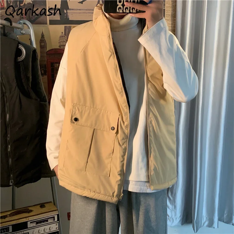 

Женские жилеты Ins, зимняя горячая распродажа, популярная теплая теплая пара без рукавов, эстетичный стиль BF, корейская хипстерская чистая женская верхняя одежда для отдыха