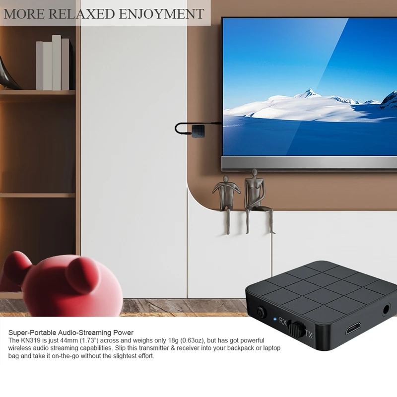 XB-Bluetooth 5.0 Ricevitore Trasmettitore 2 IN 1 Jack AUX da 3,5 mm RCA Hifi Musica TV per auto Cuffie Altoparlante Adattatore audio wireless