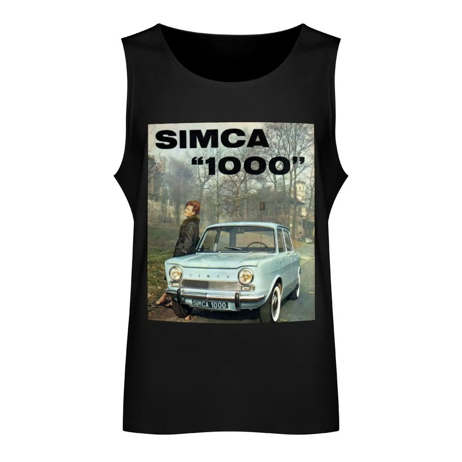 Simca 1000 Tank Top clothes for men man sexy?costume Men's summer t-shirt T-shirt men