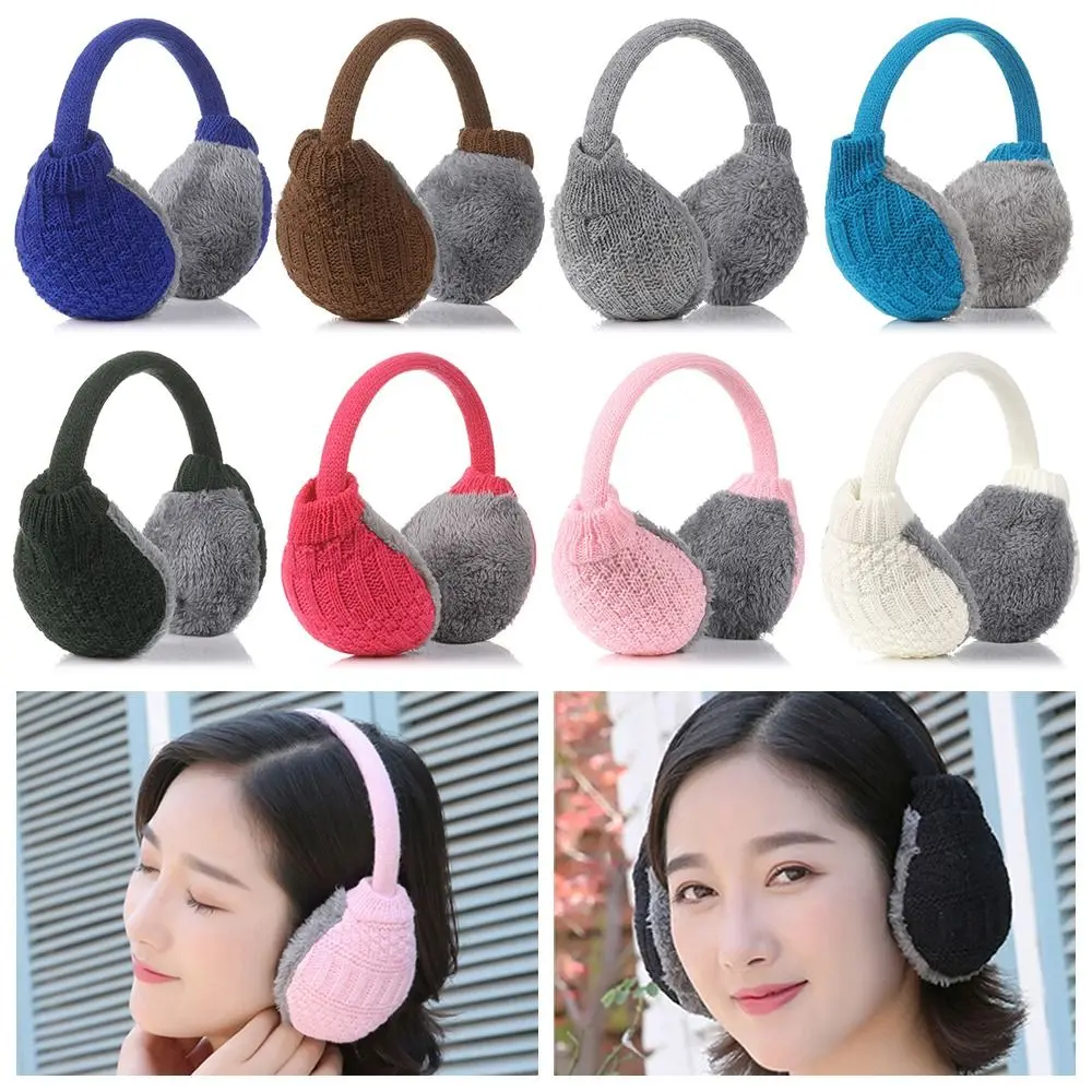 Fashion Removable Outdoor Sports Winter Warmer Ear Cover Ear Warmers Ear Muffs Knitted Earmuffs Ear Cover