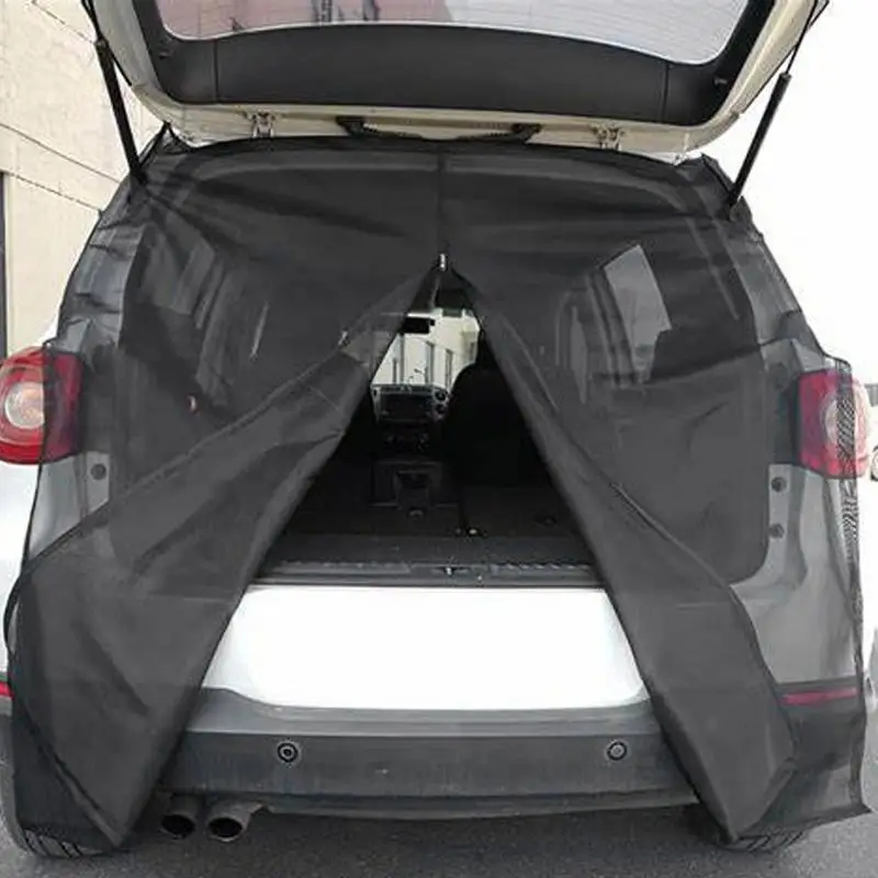 

Magnetic Car Sunshade Screen Car Tailgate Mosquito Net Trunk Ventilation Mesh Car Rear Shade Breathable Car Camping Mesh Net