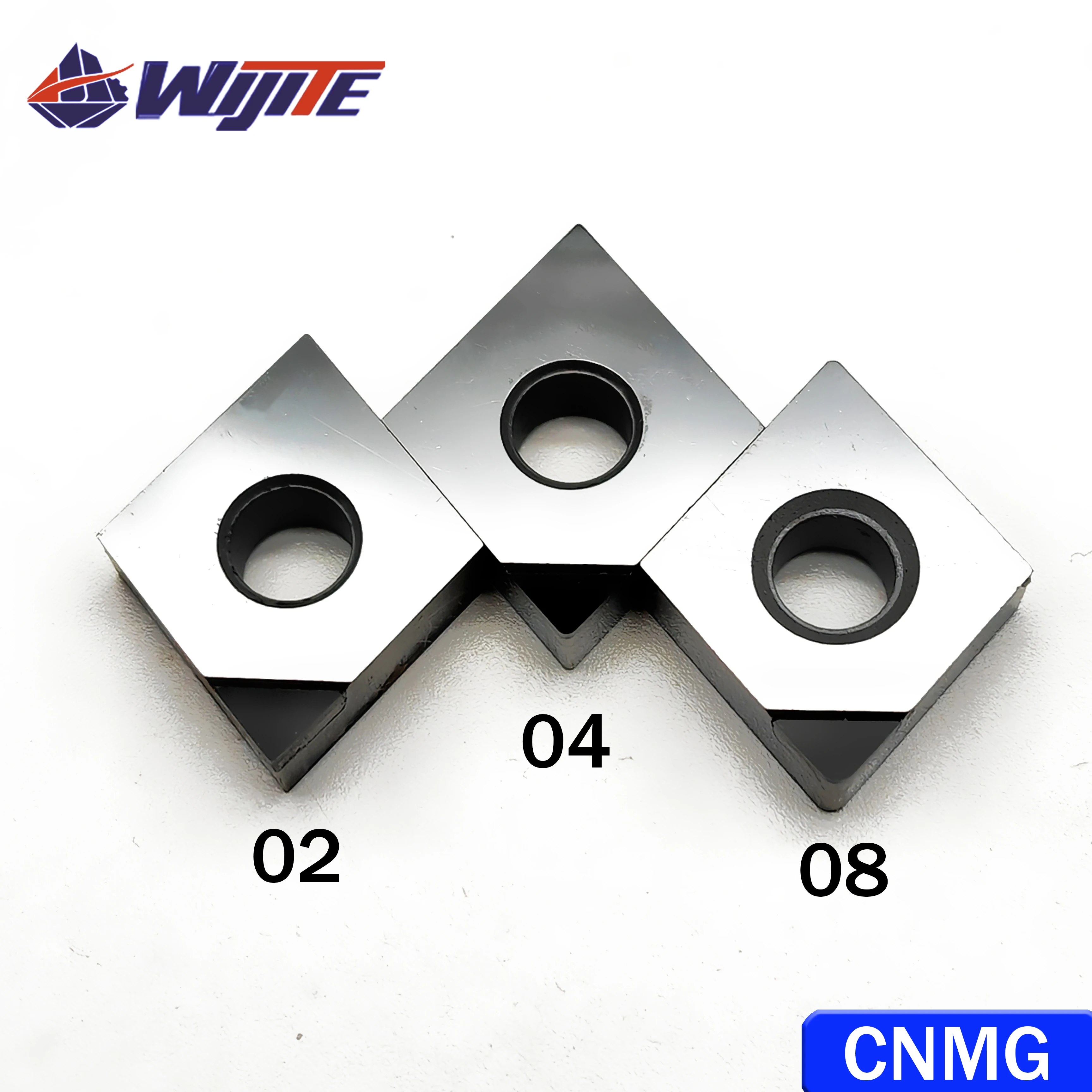 2PCS CBN turning tool CNMG120402 CNMG120404 CNMG120408 for hard steel and cast iron PCD tool processing copper and aluminum CNMG