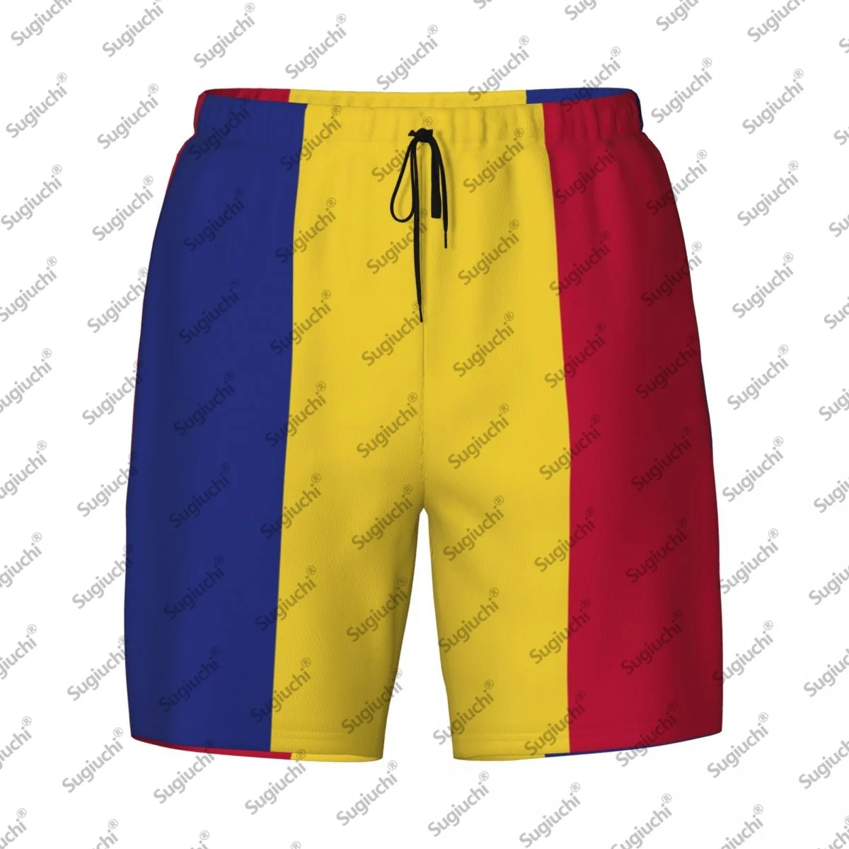 

2025 Мужские плавки с 3D принтом флага Румынии, гавайские купальные пляжные шорты 2 в 1, быстросохнущие летние шорты для плавания с карманами
