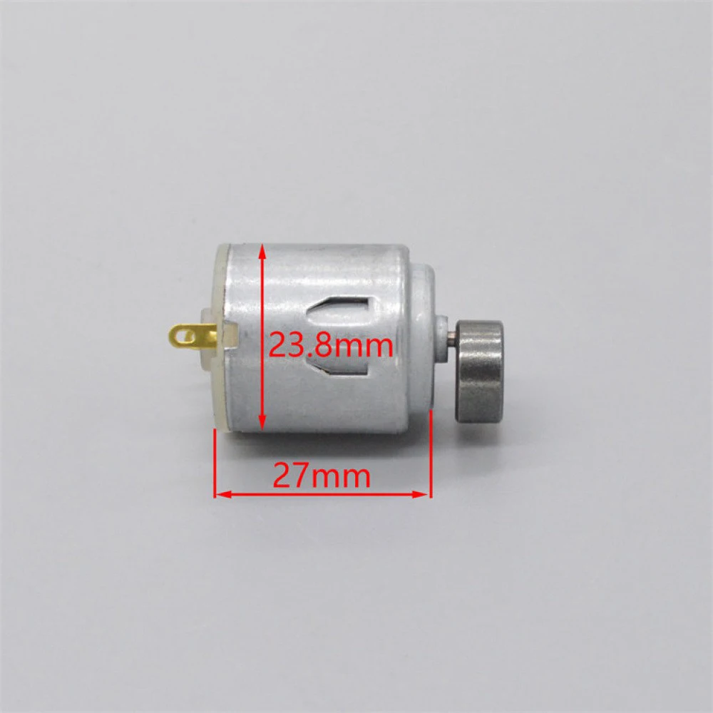 Miniature DC Carbon Brush Vibration Motor Frog Feeding Device Vibration Motor DC12V Vibrating Massage Motor with Cable