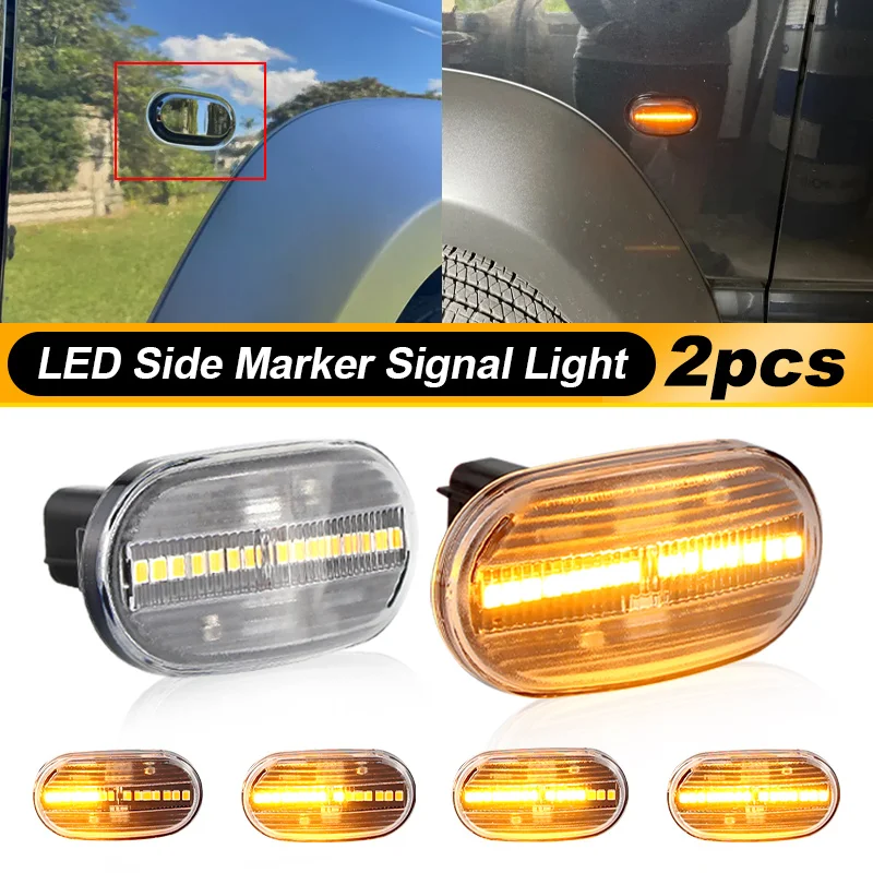 12V Flashing Car Side Marker Lamps LED Turn Signal Lights Indicator Dynamic Accessories For Chevrolet Cruze Suzuki Jimny Mazda