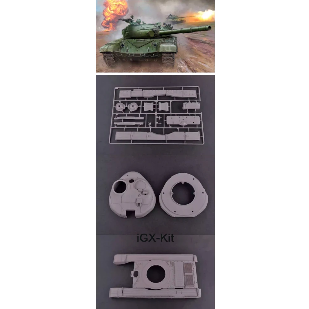 

Trumpeter 00924 1/16 Russian T72 T-72B MBT Main Battle Tank Handcraft Collectible Toy Plastic Assembly Building Model Kit