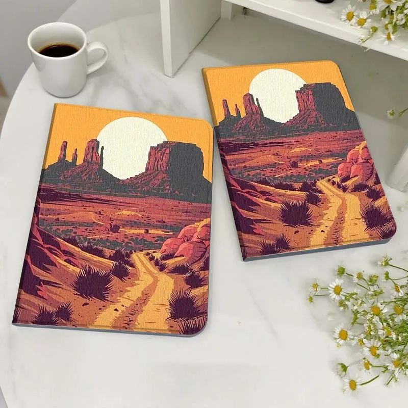 

Desert Sunset Road Landscape Case For Huawei MediaPad MatePad M5 M6 11 12 X SE T10 T10s 2 C5e T5 Pro Lite Air 11.5 Inch Tablet