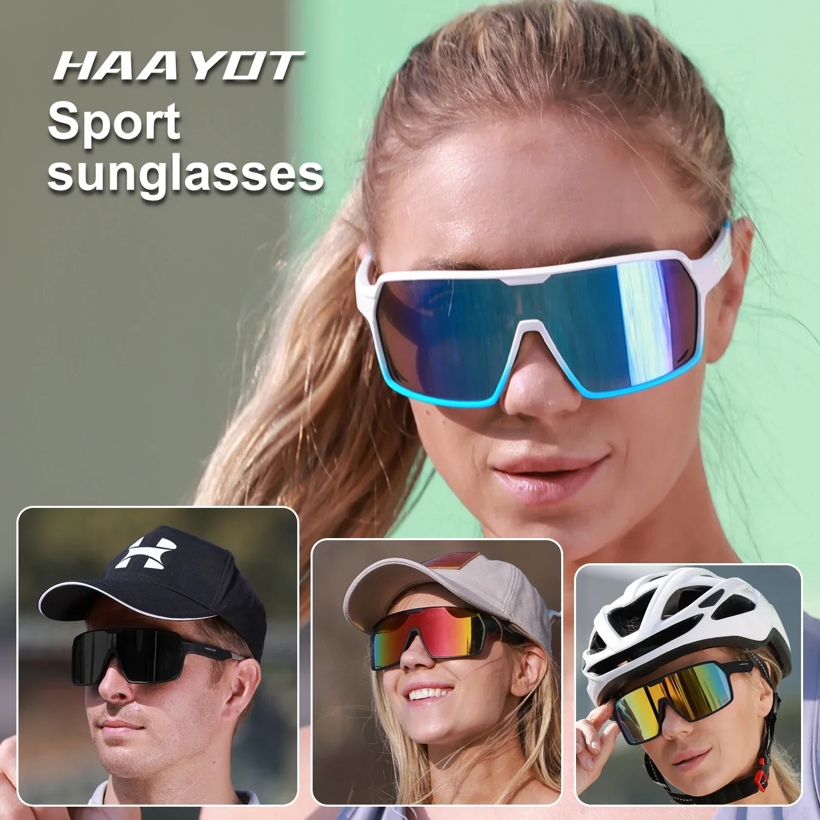 Cycling Bike Riding Polarized Lens Cool Sunglasses MTB Men Women Windproof Bicycle Outdoor Sport Sunglasses Eyewear Goggles