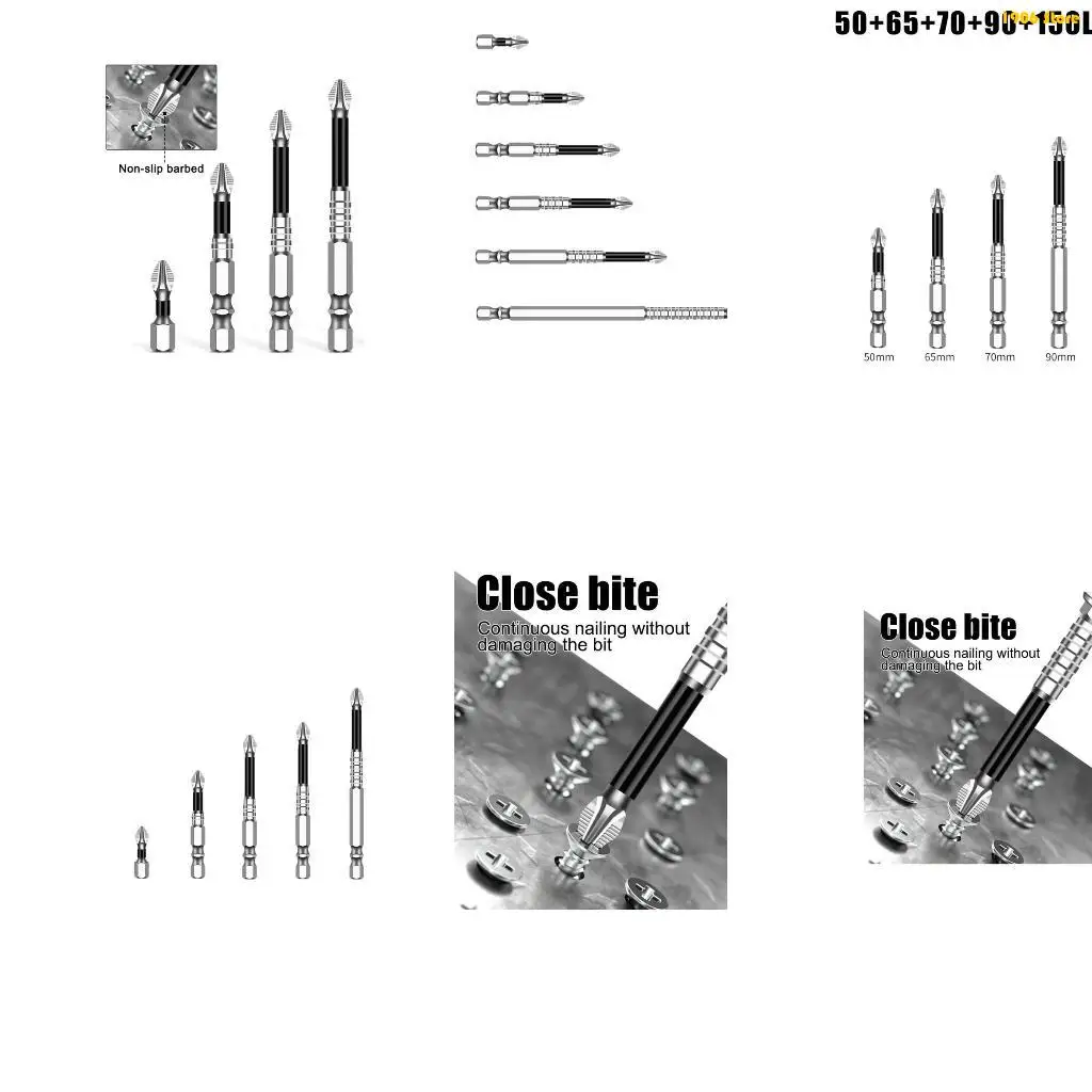 U1JB Screwdriver Bits Impact Driver Bits Set for Home and Professional Use