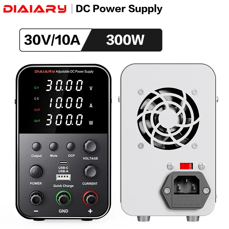 3010 DC Power Supply 30V 10A 5A 3A Adjustable Laboratory Maintenance Workbench quick charging 120V 60V Voltage Current Regulator