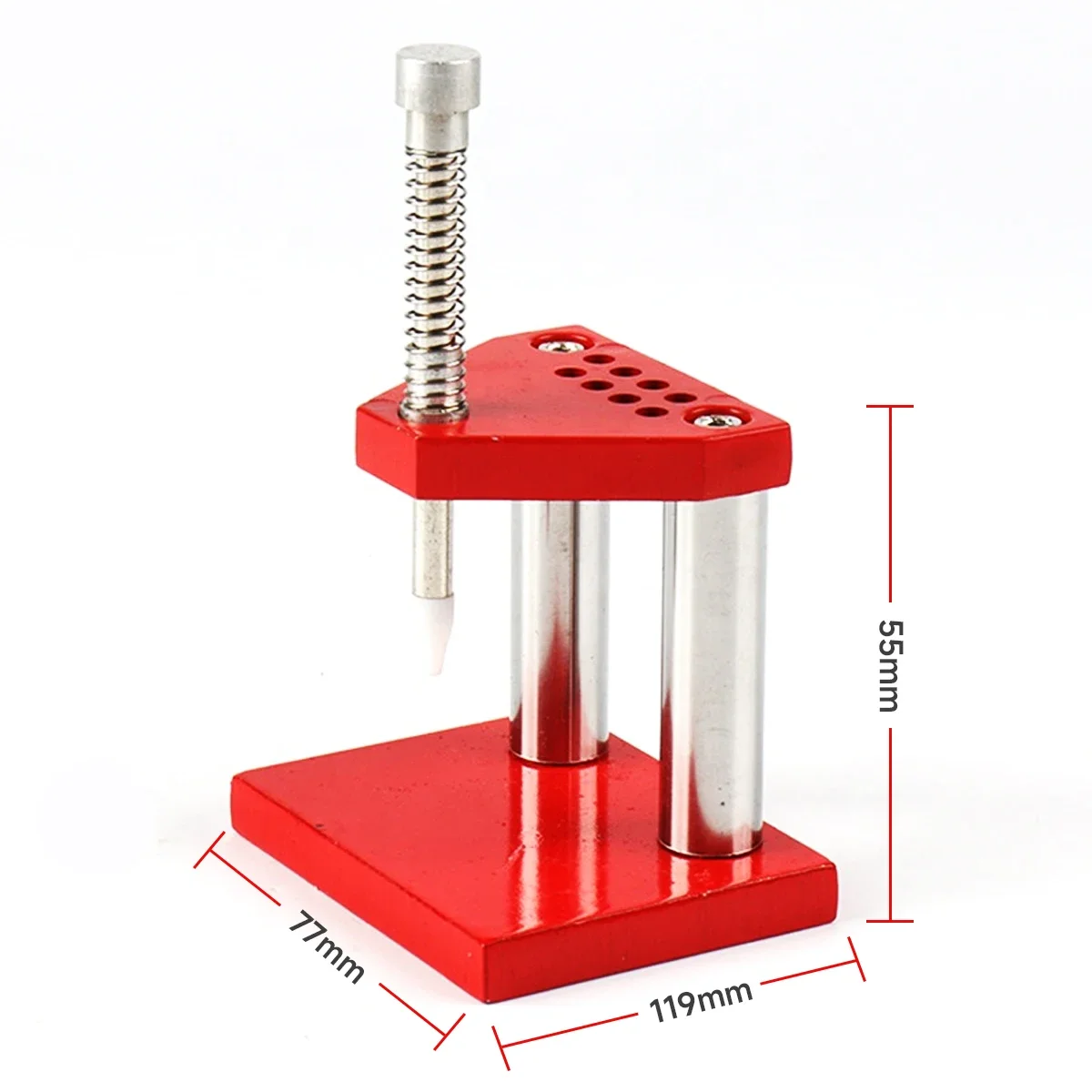 Watch Hand Needle Remover Presser Portable Wristwatch Plunger Puller Accurate Parts Watchmaker Repair Fittings Tools Red Machine image 4