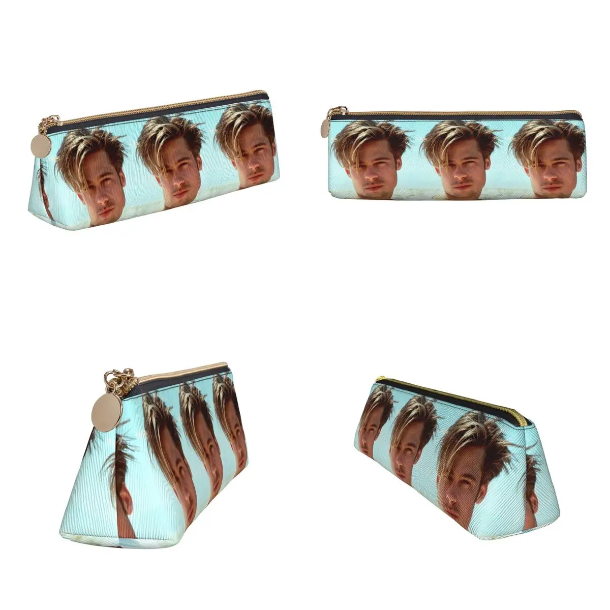 Secret Brad Pitt Gifts Movie Fan Pencil Case Pencil Pouch Storage Stationery Supplies Pen Box Pencil Bag for Boy Girl School