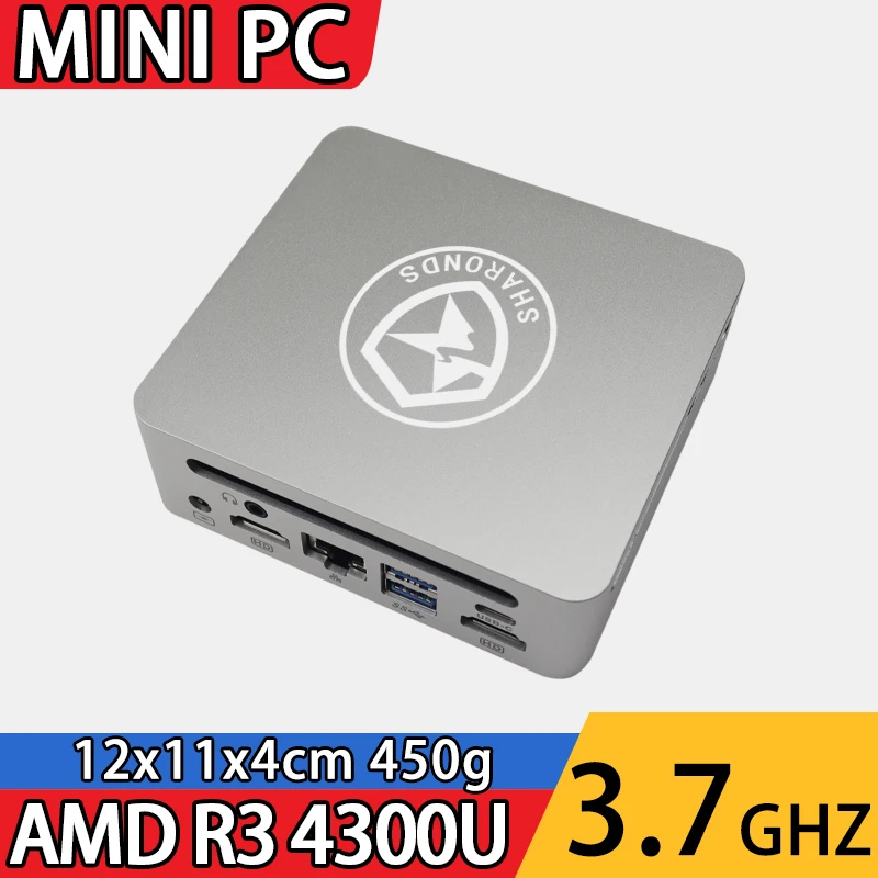 Мини-компьютер AMD Ryzen 3 4300U, 16 ГБ ОЗУ, 256 ГБ SSD Win10 Pro, Wi-Fi 6 Bluetooth 5.2, выход 4K, энергоэффективный небольшой производитель формы Мини-компьютер AMD Ryzen 3 4300U, 16 ГБ ОЗУ, 256 ГБ SSD Win10 Pro, Wi-Fi 6 Bluetooth 5.2, выход 4K, энергоэффективный небольшой производитель формы