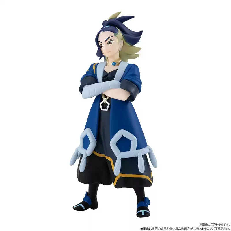 BANDAI Original Pokemon Animation Game Peripheral Toy SCALE WORLD Adaman Leafeon Anime Action Model Figures Collection